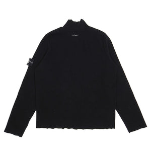 Stone Island Black Cashmere Zip Sweater Size Large