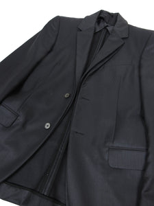 Alexander McQueen Black Double Lapel Blazer Size 48