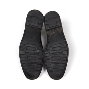 Ferragamo Black Leather Loafers Size 9.5