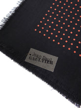 Load image into Gallery viewer, Jean Paul Gaultier Wool Polka Dot Scarf Black/Red
