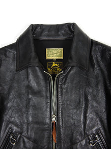 The Real McCoy's Horse Hide MJ18020 30's Mobster Sports Jacket Size 40