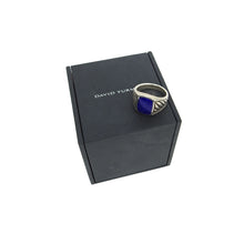 Load image into Gallery viewer, David Yurman Lapis Lazuli Sterling Silver Ring Size 9.5
