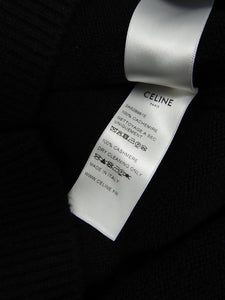 Celine Black Cashmere Sweater Size Medium