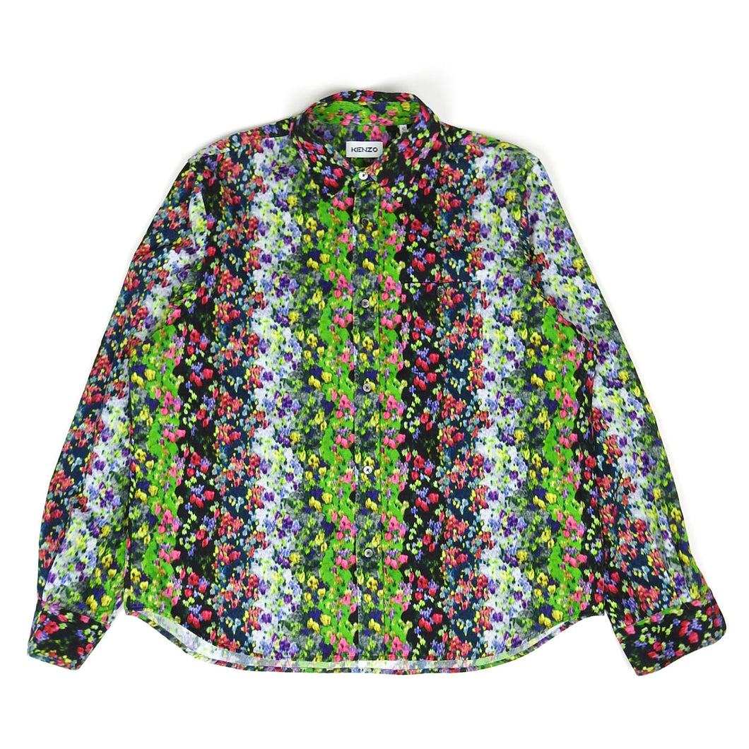 Kenzo Corduroy Floral Shirt Size 42||16.5