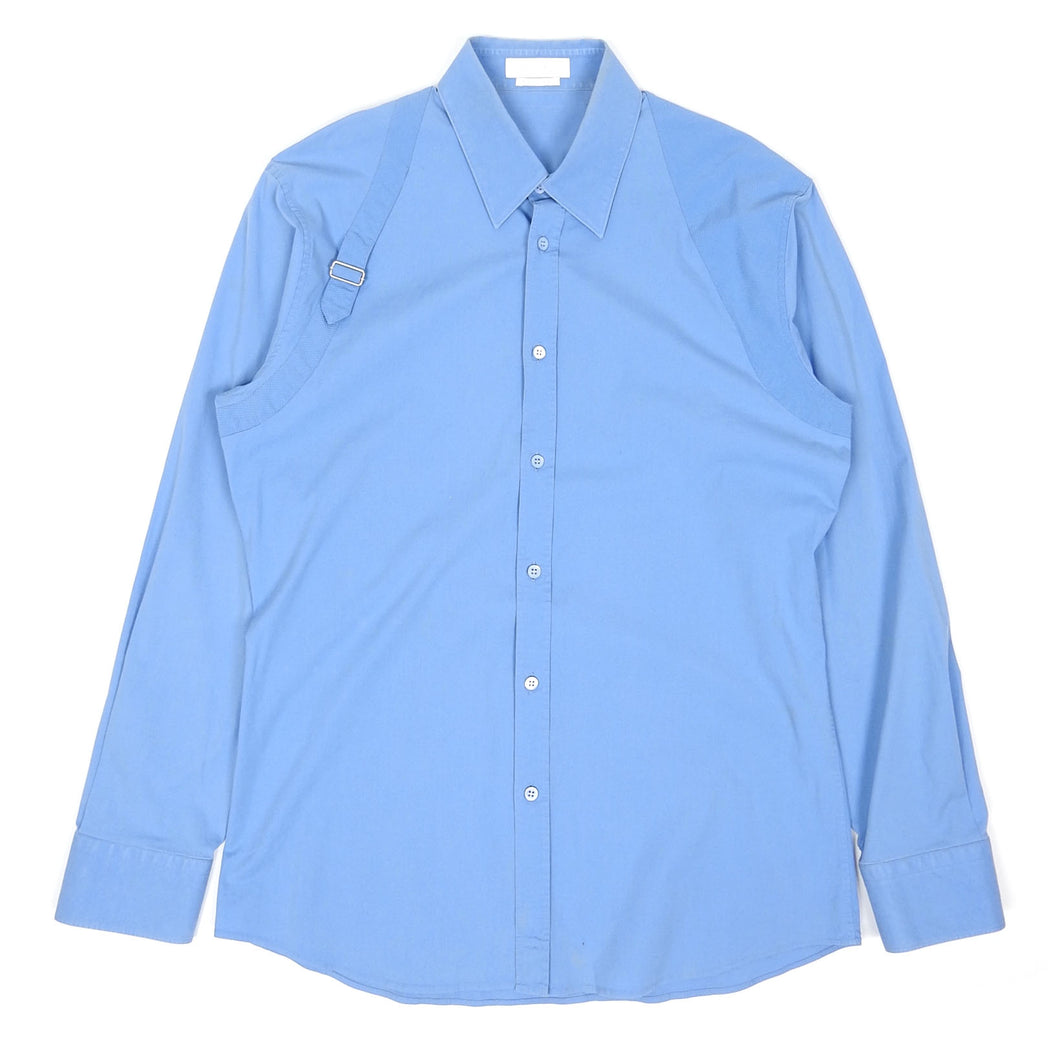 Alexander McQueen Blue Harness Shirt Size 54 (XL)