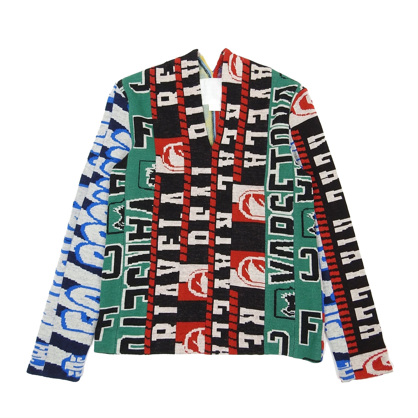 Maison Margiela x H M Football Scarf Sweater Size Medium I Miss You MAN