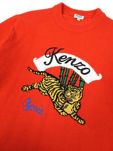 Kenzo Red Tiger Knit Size Small