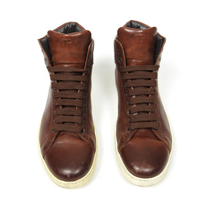 Tom Ford Leather High Top Sneakers Size 9