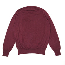 Load image into Gallery viewer, Brunello Cucinelli Wine Cashmere/Silk V-Neck Sweater Size 50
