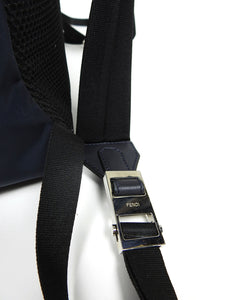 Fendi Navy Nylon/Calf Leather Backpack