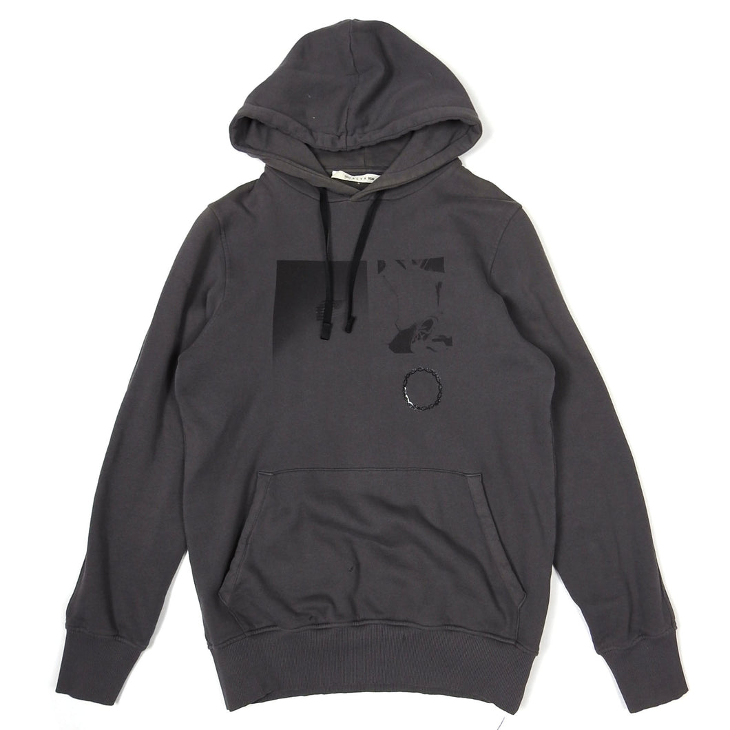 Alyx Charcoal Graphic Hoodie Size Small (Fits oversized)