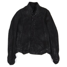 Load image into Gallery viewer, Julius SS’15 Black Waxed Denim Jacket Size 2
