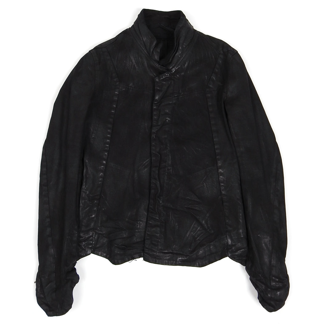 Julius SS’15 Black Waxed Denim Jacket Size 2