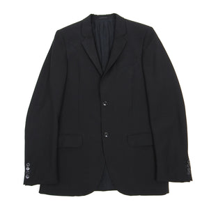 Alexander McQueen Black Wool Blazer Size48
