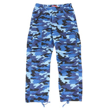 Load image into Gallery viewer, Supreme SS&#39;21 Blue Camo Cargos Size 32
