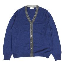 Load image into Gallery viewer, Brunello Cucinelli Blue Cashmere Cardigan Size 56
