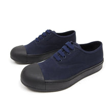 Load image into Gallery viewer, Prada Navy Shell Toe Sneaker Size 7.5
