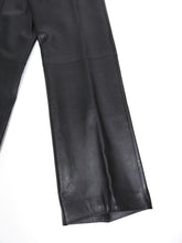 Load image into Gallery viewer, Yves Saint Laurent Rive Gauche Black Leather Pants Size FR 38 (US 30)
