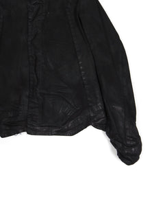 Julius SS’15 Black Waxed Denim Jacket Size 2
