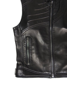 Gucci AW’00 Leather Moto Vest Size 48