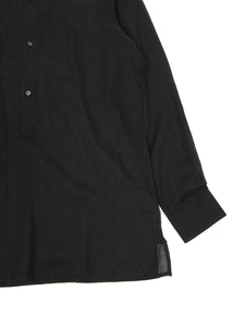 Gucci Black Cotton Voile Shirt Size 40 || 15.5