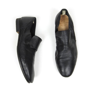 Officine Creative Black Pebble Leather Loafer Size 42