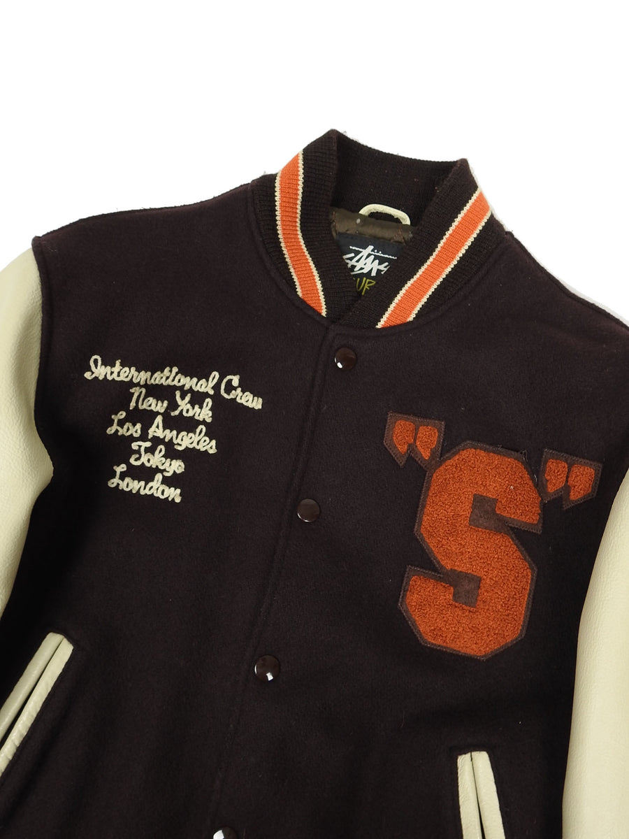 OLD STUSSY 2003 varsity jacket スタジャン　00s Stussy 2003 Varsity Jacket Size Small – I Miss You MAN
