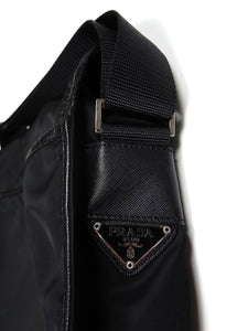 Prada Black Nylon Tessuto Crossbody Messanger Bag