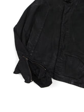 Load image into Gallery viewer, Julius SS’15 Black Waxed Denim Jacket Size 2
