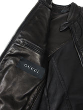 Load image into Gallery viewer, Gucci AW’00 Leather Moto Vest Size 48
