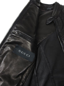 Gucci AW’00 Leather Moto Vest Size 48