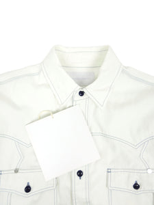 Fumito Ganryu Bleached Denim Overshirt Size 4