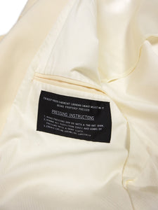 Maison Margiela Cream Wool Tux Blazer Size 48