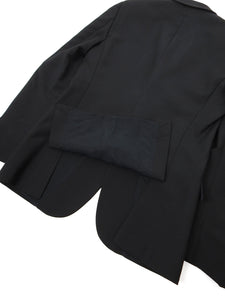 Alexander McQueen Black Wool Blazer Size48