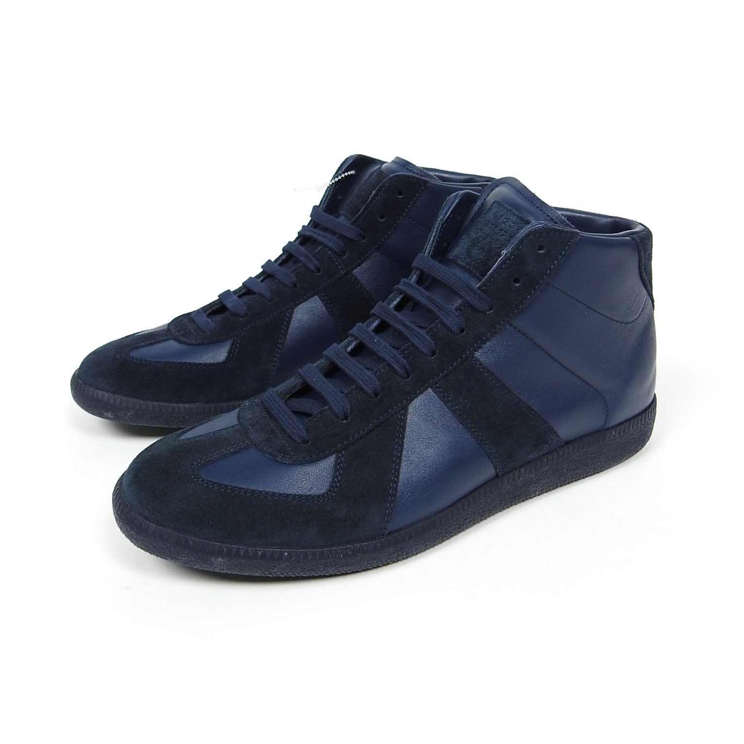 Maison Margiela Navy High Top GAT Sneakers Size 43 – I Miss You MAN