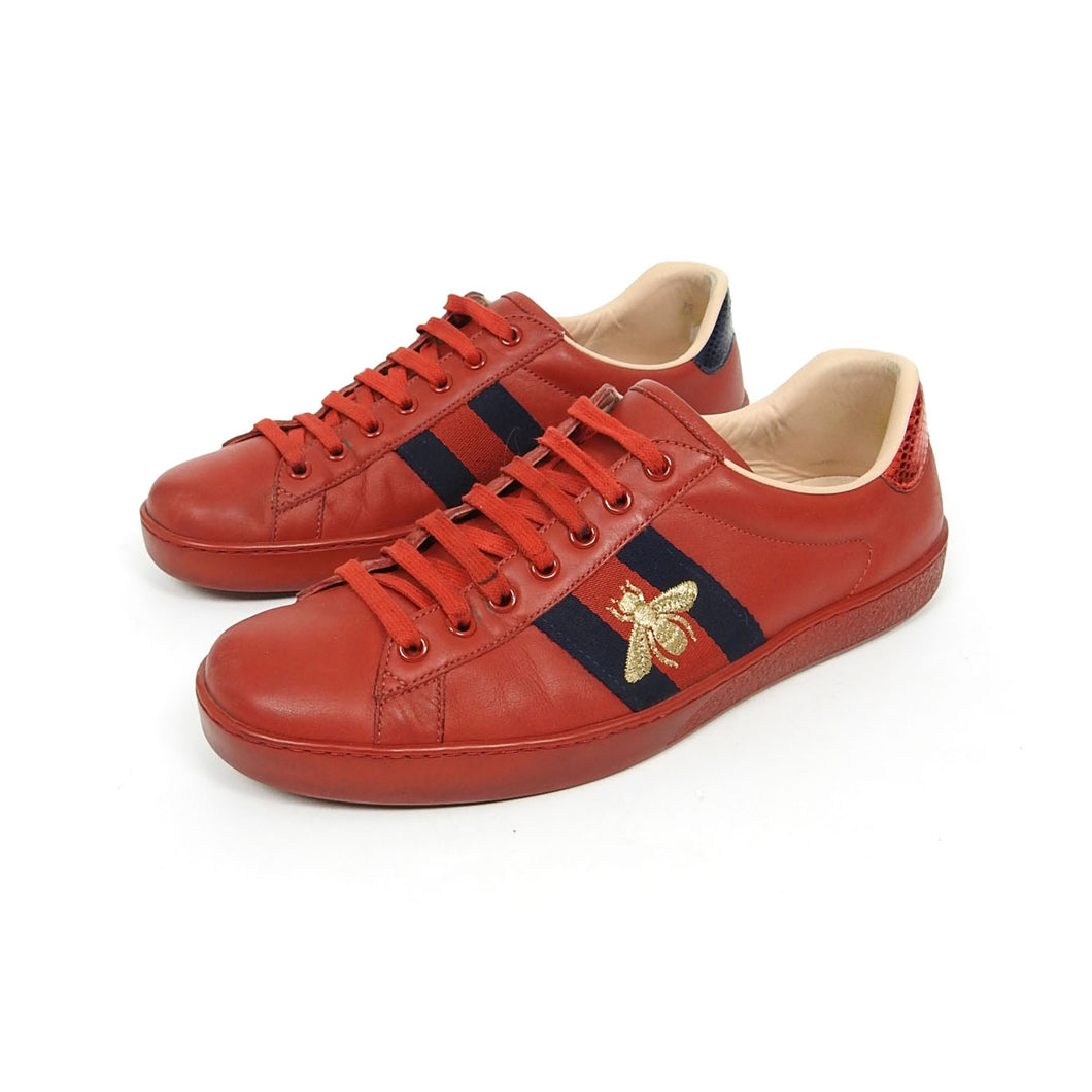 Gucci Red Ace Sneaker Size 8