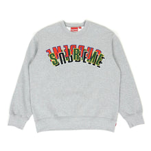 Load image into Gallery viewer, Supreme SS&#39;21 Heather Grey Stacked Embroided Sweater Size Medium

