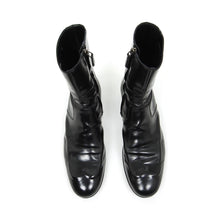 Load image into Gallery viewer, Balenciaga Black Leather Zip Boots Size 43
