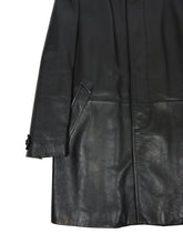 Load image into Gallery viewer, Dolce &amp; Gabbana Black Leather Coat Size 54
