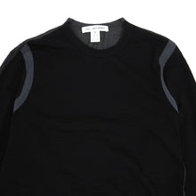 Load image into Gallery viewer, CDG SHIRT Black/Grey Wool Long-sleeve Size Medium
