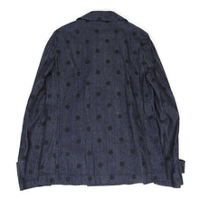 Load image into Gallery viewer, Comme Des Garcons SHIRT Denim Polka Dot Peacoat Size Medium
