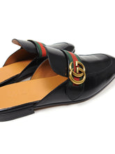Load image into Gallery viewer, Gucci Black Web Sylvie Slipper Size 9
