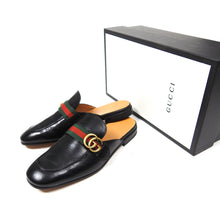 Load image into Gallery viewer, Gucci Black Web Sylvie Slipper Size 9

