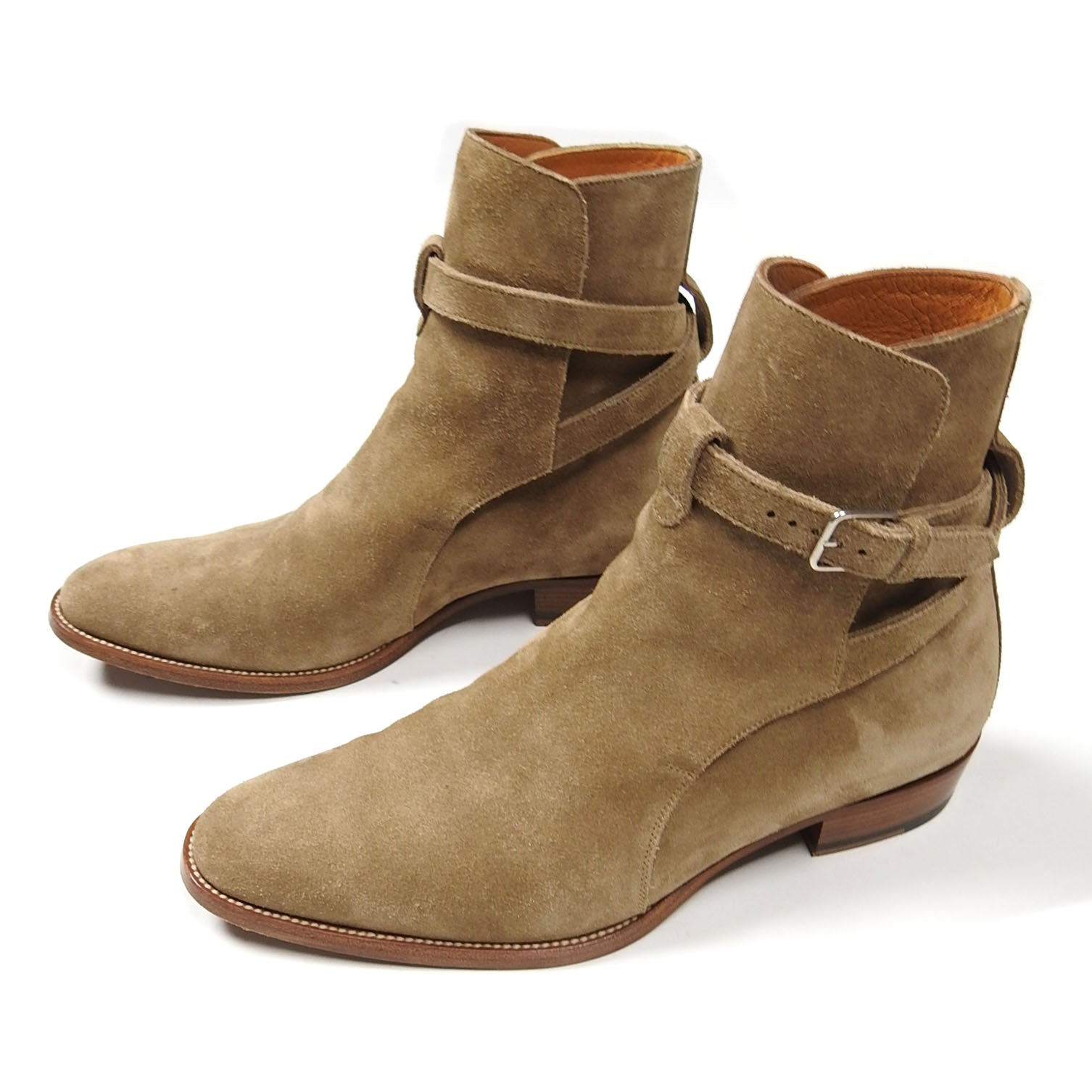 Saint Laurent Suede Wyatt 30 Jodhpur Boots Size || – I