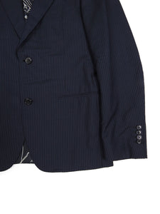 Hermes Navy Silk Blazer Size 46