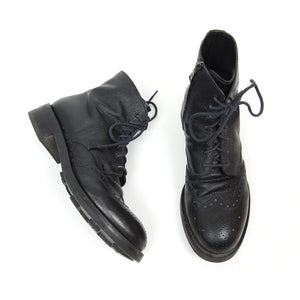 Prada Pebbled Leather Boots Size 9
