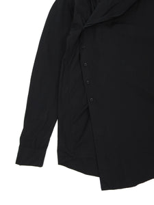 Damir Doma Black Hooded Shirt Size 48
