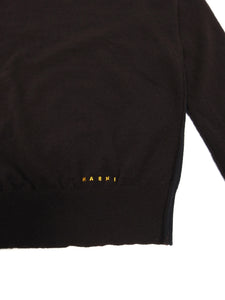 Marni Brown/Black Wool Sweater Size 48