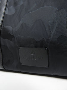 Valentino Black Camo Weekend Bag