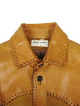 Load image into Gallery viewer, Saint Laurent Sample Whip Stitch Leather/Suede Jacket Size 46
